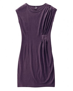 Dámské šaty z konopí a biobavlny JESSY - fialová lilek