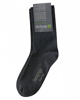 Ponožky z konopí a biobavlny - černá