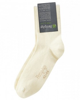 Ponožky z konopí a biobavlny - přírodní