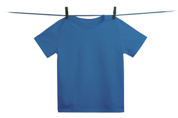 Dětské tričko z 100% biobavlny - modrá