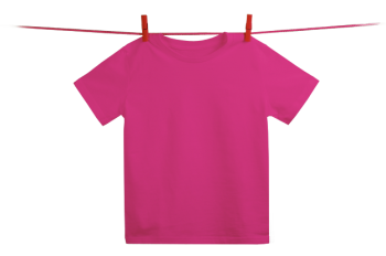 Dětské tričko z 100% biobavlny - růžová