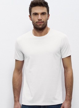 STANLEY LEADS Pánské tričko s krátkým rukávem ze 100% biobavlny - bílá