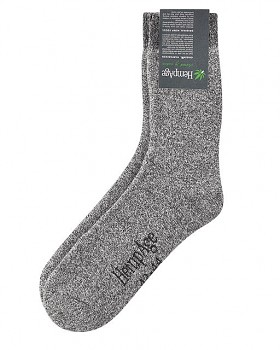 TERRY Froté ponožky z konopí a biobavlny - šedá melange