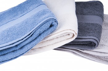 BIO ručník ze 100% biobavlny 50 x 100 cm - modrá, šedá, přírodní, béžová