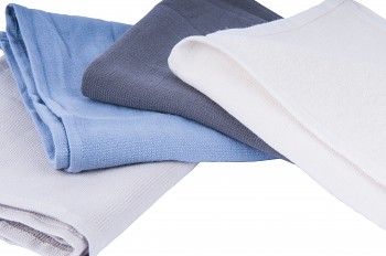 BIO ručník do sauny ze 100% biobavlny 40x80 cm - přírodní, béžová, modrá denim, šedá