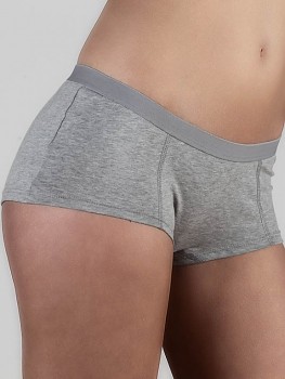 BOY dámské kalhotky (boxerky) z biobavlny - šedá