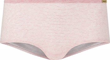 Comazo Earth Dámské pruhované kalhotky hipster z biobavlny - růžová rosa
