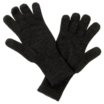 REIFF prstové rukavice ze 100% bio merino vlny - tmavě šedá antracit