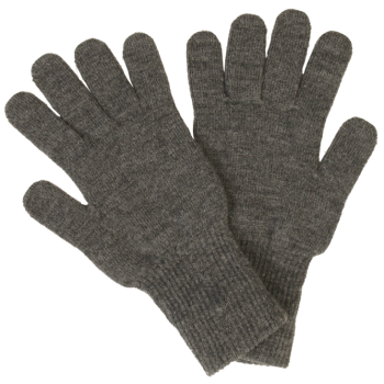 REIFF prstové rukavice ze 100% bio merino vlny - světle šedá fels