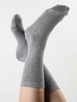 Ponožky ze biobavlny - šedá