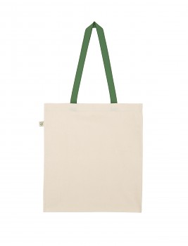 Biotaška HEAVY SHOPPER ze 100% biobavlny - přířodní/zelená