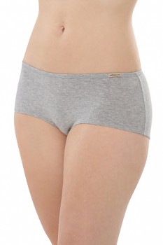 Comazo Earth Dámské bokové kalhotky panty z biobavlny - světle šedá melange