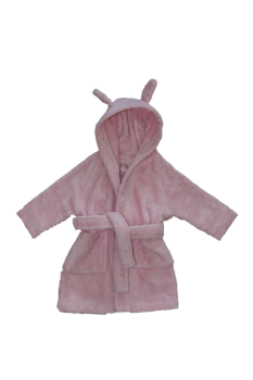 HOOD dětský župan ze 100% biobavlny - růžová cloud pink