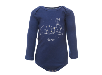 LEPUS dětské body s dlouhými rukávy ze 100% biobavlny 