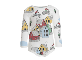 COLD TOWN dětské body s dlouhými rukávy ze 100% biobavlny 