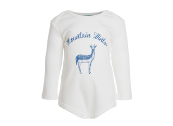 DEER dětské body s dlouhými rukávy ze 100% biobavlny 