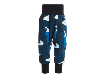 ARCTIC GAME kojenecké fleesové kalhoty z biobavlny - tmavě modrá