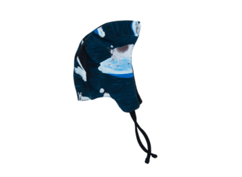 ARCTIC GAME kojenecká fleesová čepička z biobavlny - tmavě modrá