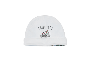 COLD CITY kojenecká úpletová čepička ze 100% biobavlny