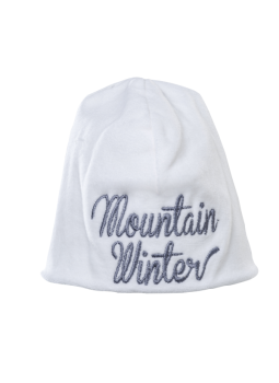 MOUNTAIN WINTER kojenecká velurová čepička ze 100% biobavlny 