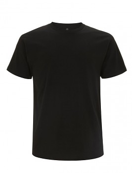 Pánské/unisex  tričko s krátkými rukávy z 100% biobavlny - černá  