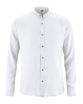 BAND pánská košile ze 100% konopí - bílá přírodní
