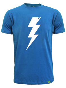Pánské modré tričko FLASH bio-bavlna