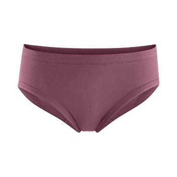 WASE dámské kalhotky (briefs) se zpevněným pasem ze 100%  biobavlny - fialová dark rose