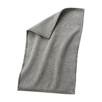 BARCELONA ručník pro hosty ze 100% biobavlny 30x50cm - proužek - přírodní, modrá, fialová