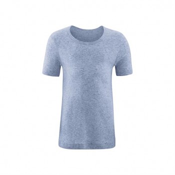 GOAT unisex dětské tričko s krátkými rukávy ze 100% biobavlny - světle modrá melange 
