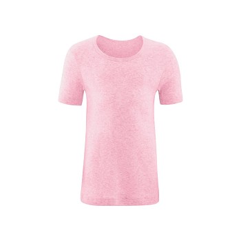 GOAT unisex dětské tričko s krátkými rukávy ze 100% biobavlny - růžová melange