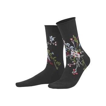 HINA dámské ponožky z biobavlny  - černá