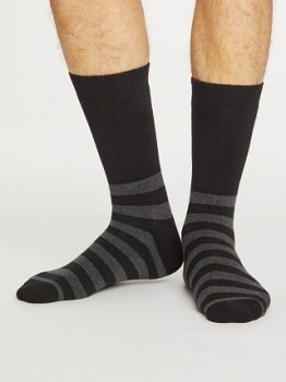 WALKER Pánské hrubé zimní ponožky z biobavlny  - tmavě šedá marle