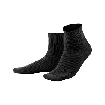 Unisex žebrované ponožky ze 100% biobavlny - černá