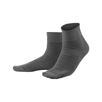 Unisex žebrované ponožky ze 100% biobavlny - tmavě šedá