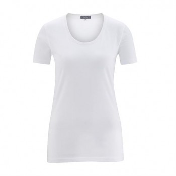 FRIEDA Dámské tričko s krátkými rukávy ze 100% biobavlny - bílá