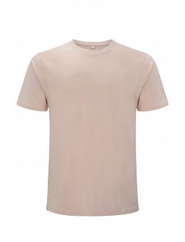 Pánské/unisex  tričko s krátkými rukávy z 100% biobavlny - světle růžová misty 