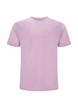 Pánské/unisex  tričko s krátkými rukávy z 100% biobavlny - světle růžová sweet lilac