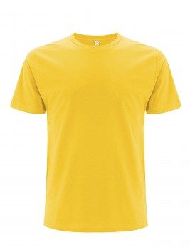 Pánské/unisex  tričko s krátkými rukávy z 100% biobavlny - žlutá buttercup