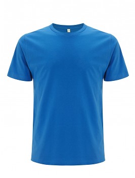 Pánské/unisex  tričko s krátkými rukávy z 100% biobavlny - modrá bright