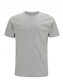 Pánské/unisex  tričko s krátkými rukávy z 100% biobavlny - světle šedá