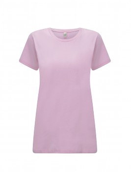Dámské tričko s krátkými rukávy z 100% biobavlny - růžová sweet lilac