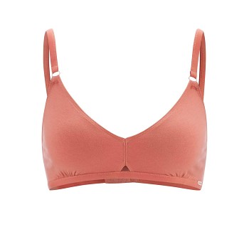 GABRIELA dámská podprsenka bez kostic z biobavlny - růžová blush