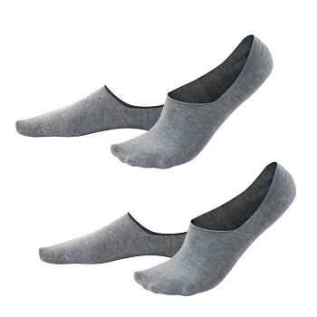 IKER pánské neviditelné ponožky z biobavlny - světle šedá stone  (2 páry)