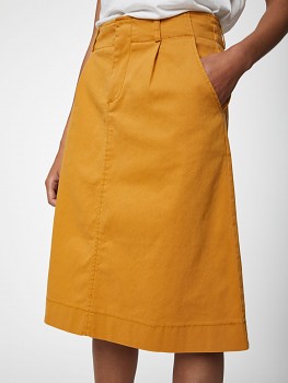 JUSTINE dámská sukně z biobavlny - žlutá šafránová