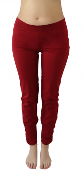 Albero dámské kalhoty na jógu z biobavlny - červená