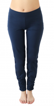 Albero dámské kalhoty na jógu z biobavlny - modrá navy