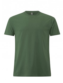 Pánské/unisex  tričko s krátkými rukávy z 100% biobavlny - zelená leaf