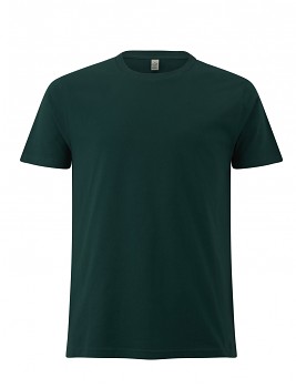 Pánské/unisex  tričko s krátkými rukávy z 100% biobavlny - zelená bottle