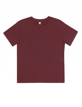 Dětské tričko z 100% biobavlny - fialová burgundy
